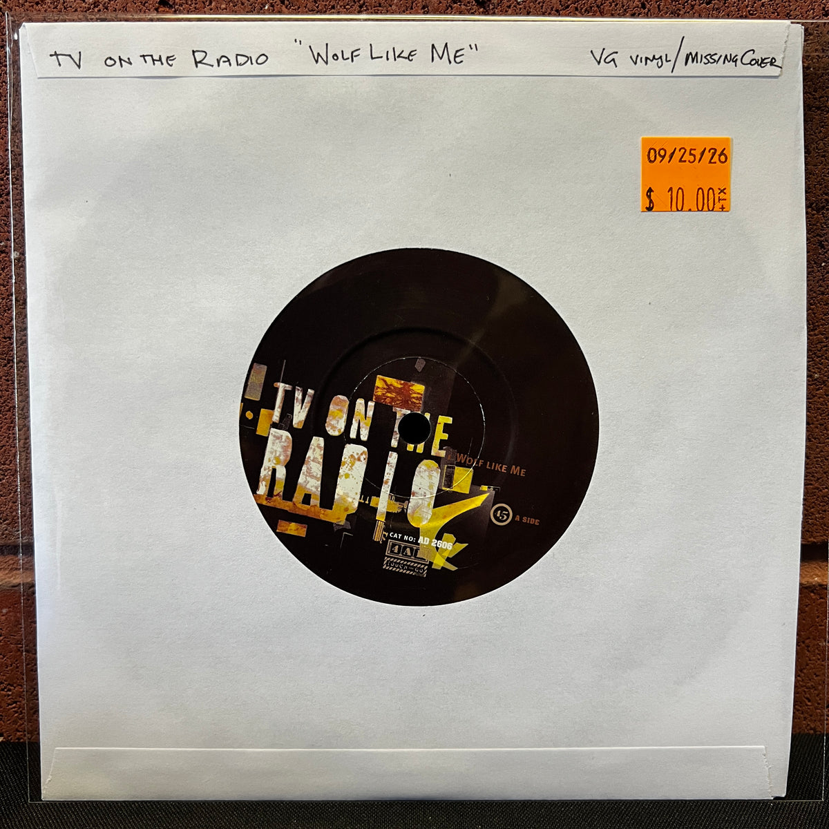 Used Vinyl: TV On The Radio "Wolf Like Me" 7"