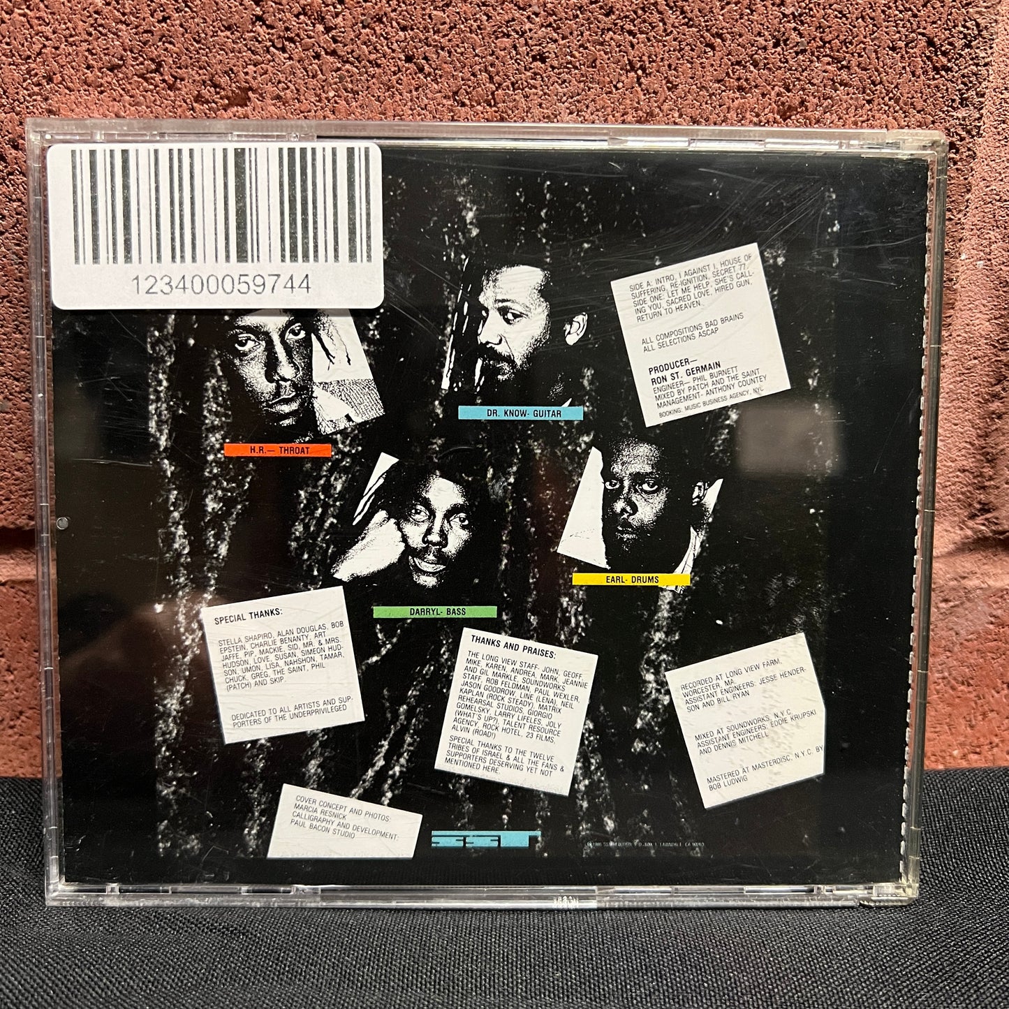 Used CD: Bad Brains "I Against I" CD
