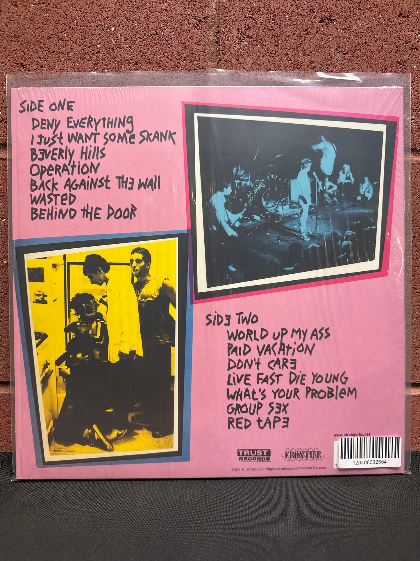 Used Vinyl:  Circle Jerks ”Group Sex” LP (Pink & Black Vinyl)