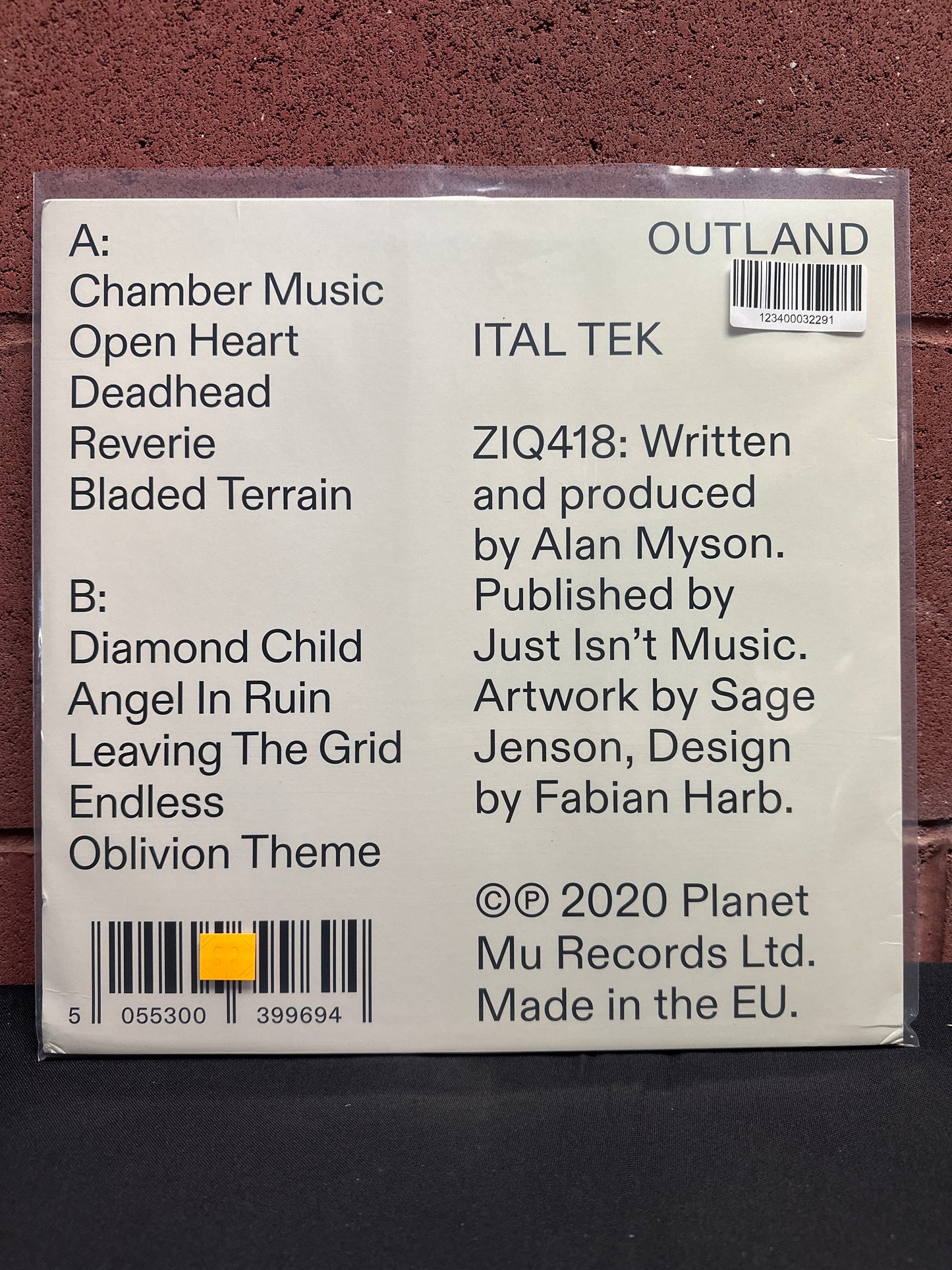 Used Vinyl:  Ital Tek ”Outland” LP