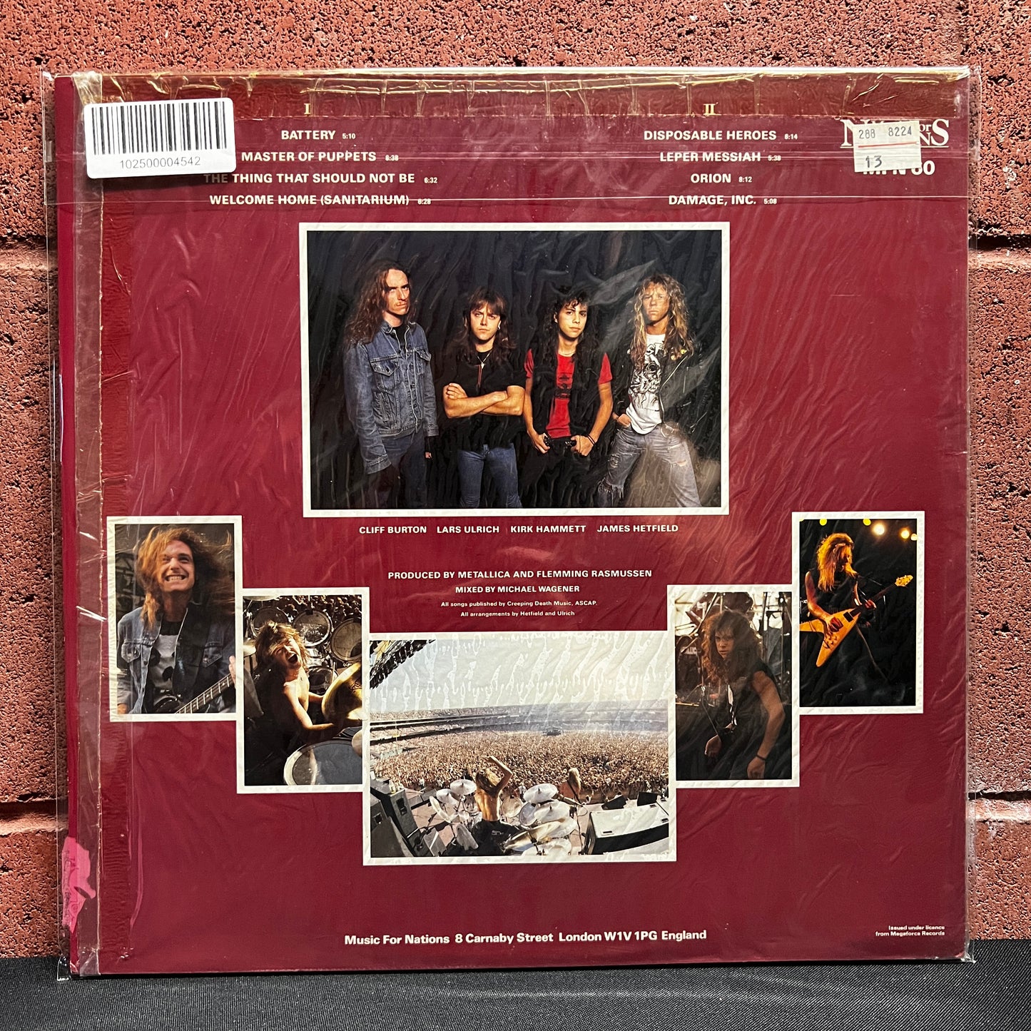 Used Vinyl: Metallica "Master Of Puppets" LP (1986 UK MFN Press in shrink)