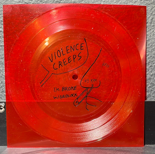 USED VINYL: Violence Creeps "I'm Broke W/ Gridlock" 7" Flexi