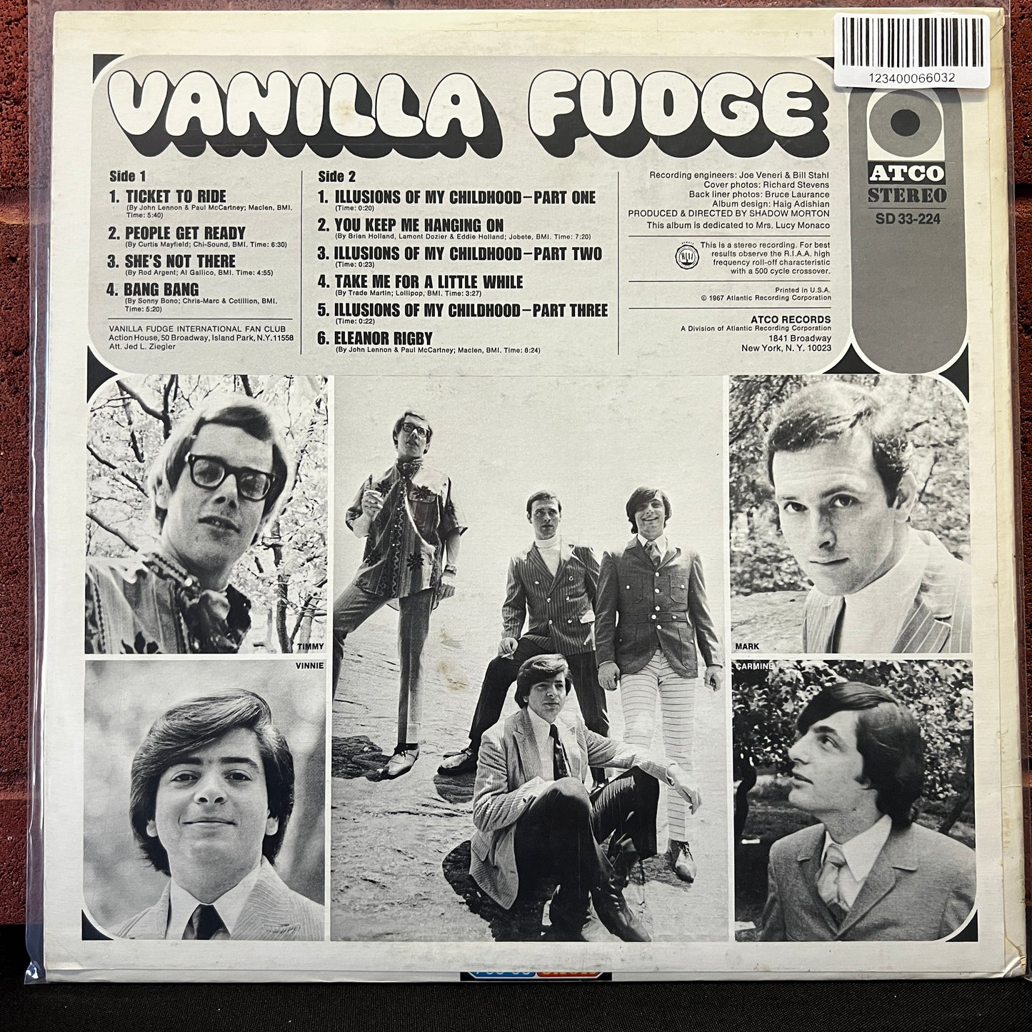 Used Vinyl: Vanilla Fudge "S/T" LP (1967 Press)
