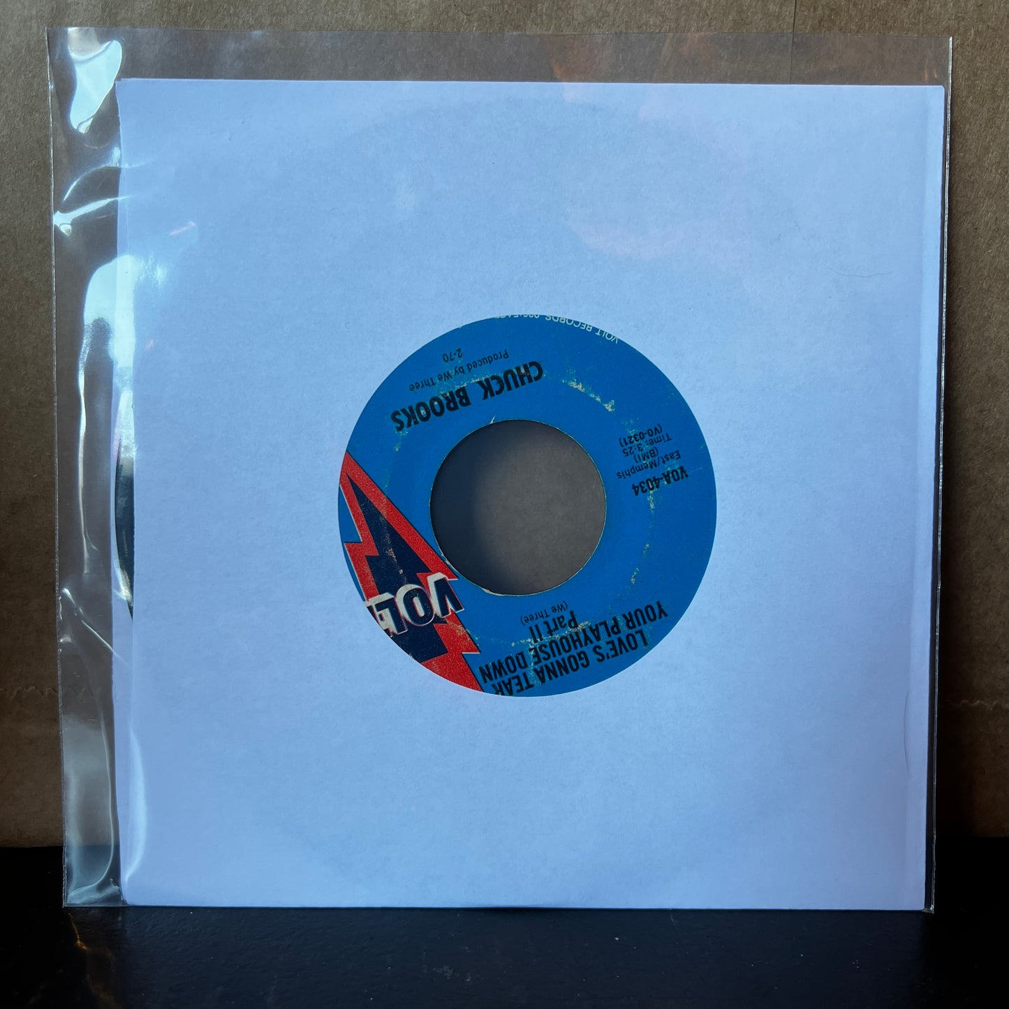 Used Vinyl: Chuck Brooks "Love's Gonna Tear Your Playhouse Down" 7"