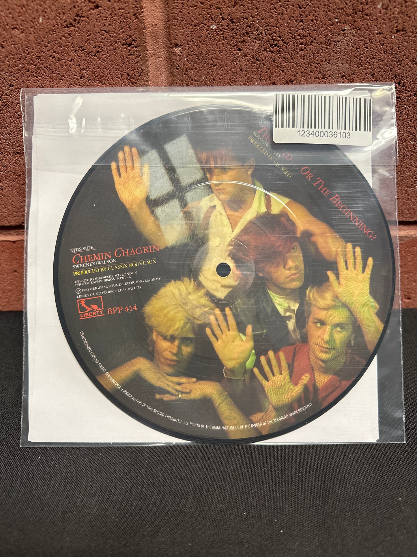 Used Vinyl:  Classix Nouveaux ”The End... Or The Beginning?” 7" (Picture disc)