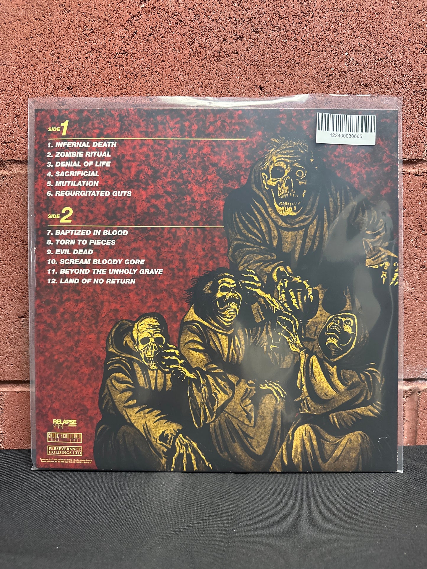 Used Vinyl:  Death ”Scream Bloody Gore” LP (Blue/red vinyl)