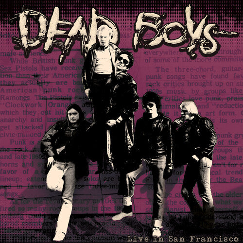 PRE-ORDER: Dead Boys "Live in San Francisco" LP (Purple Marbled Vinyl)