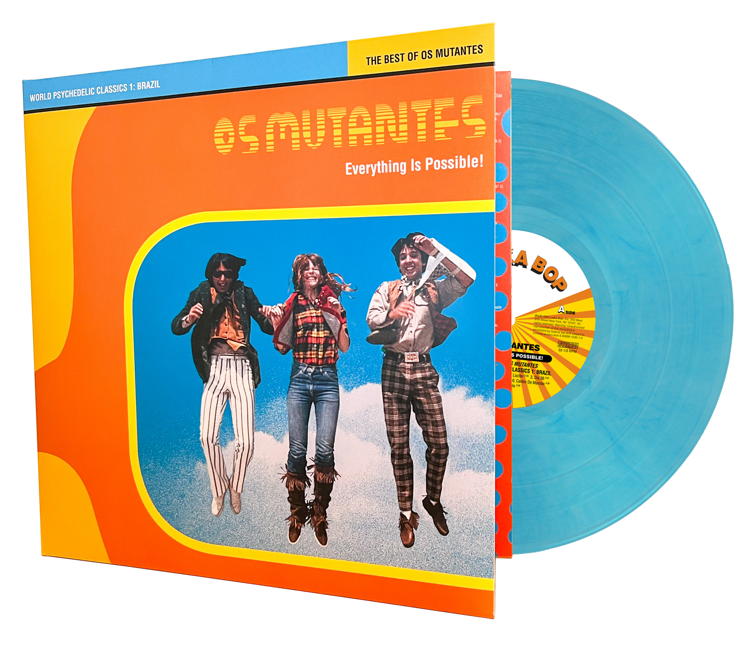 PRE-ORDER: Os Mutantes "Everything Is Possible! The Best of Os Mutantes - World Psychedelic Classics 1" LP (Crystal Blue Persuasion Vinyl)