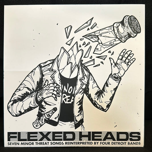 Used Vinyl:  Hellmouth / Child Bite / Old Gods / Golden Torso ”Flexed Heads: Four Minor Threat Songs Reinterpreted By Four Detroit Bands” 7" (White vinyl)