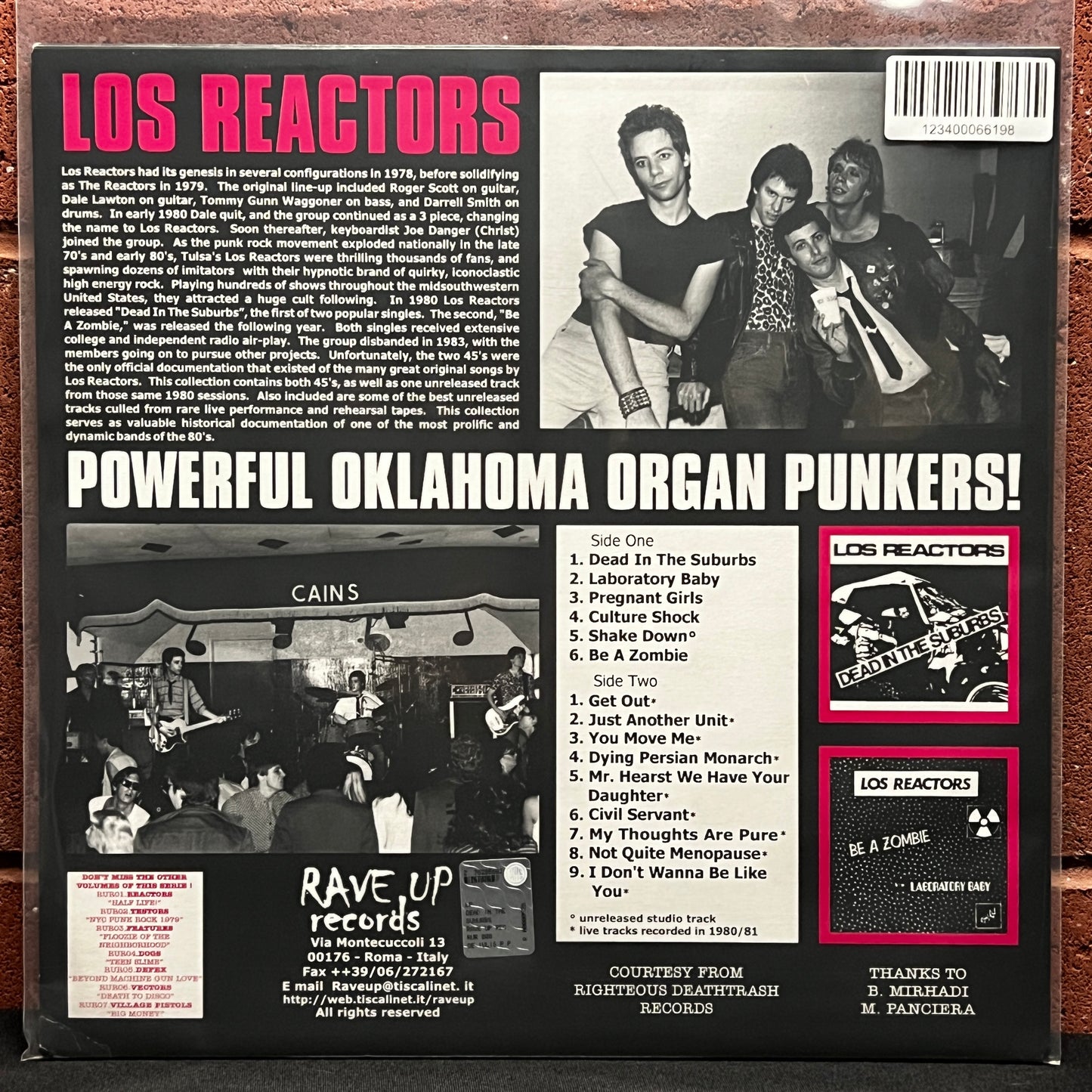 Used Vinyl: Los Reactors ‎"Dead In The Suburbs" LP (2000 Press)