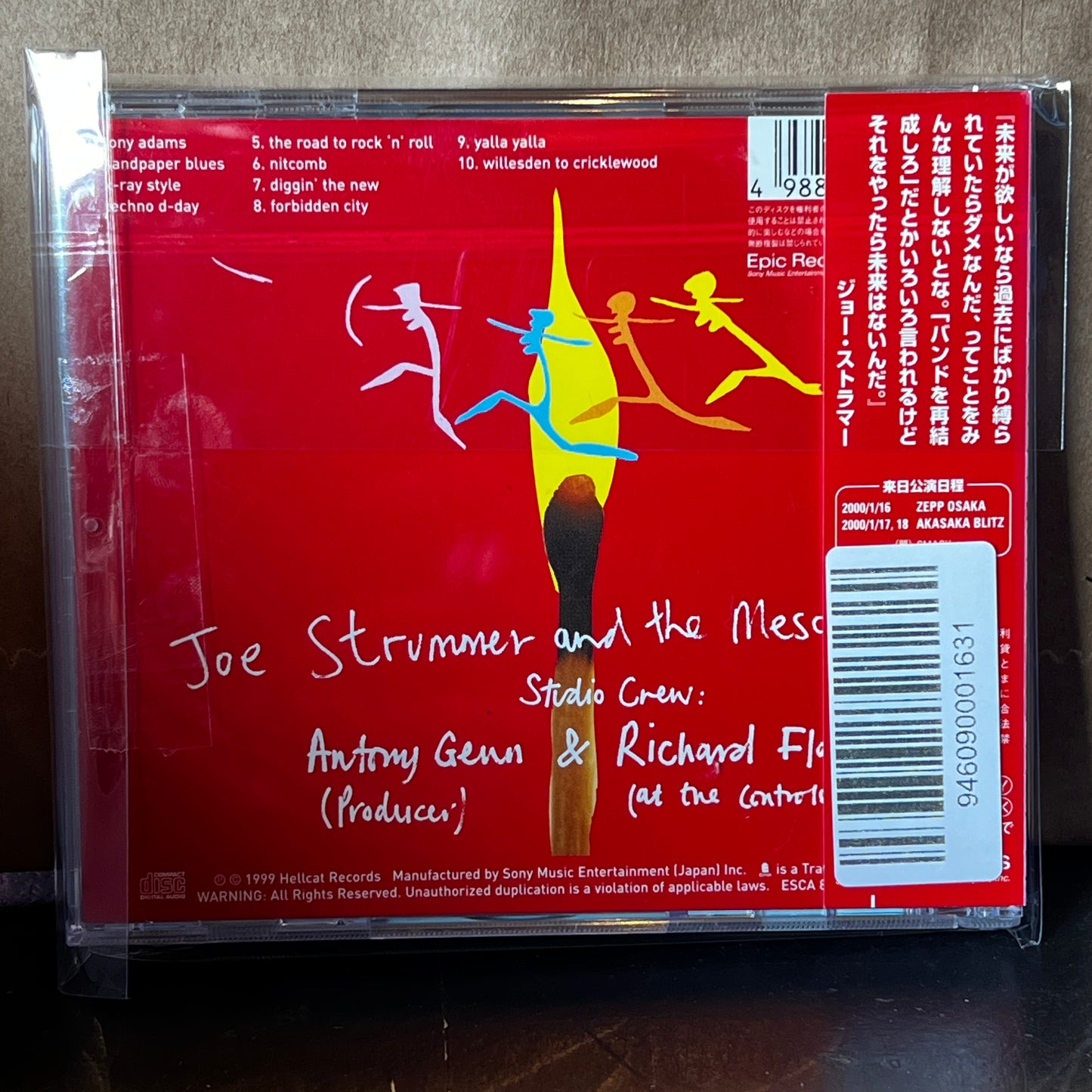Used CD: Joe Strummer & The Mescaleros "Rock Art And The X-Ray Style" CD (1999 Japanese Press)
