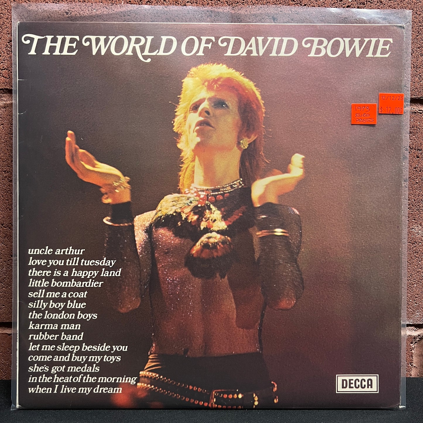 Used Vinyl: David Bowie "The World Of David Bowie" LP (1973 Euro Press)