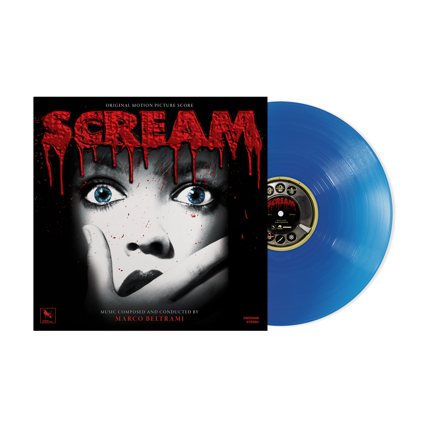 EMBARGO 7/9 PRE-ORDER: Marco Beltrami "Scream (Original Motion Picture Score) (30th Anniversary)" LP (Indie Exclusive "Final Phone Call" Blue Vinyl)