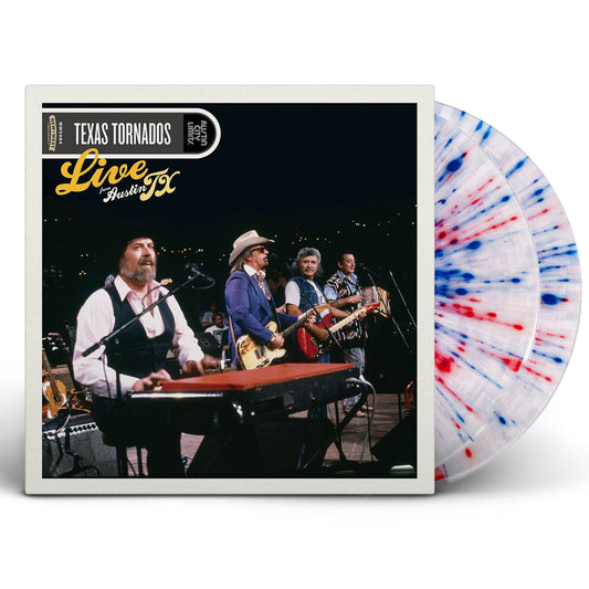 PRE-ORDER: Texas Tornados "Live From Austin, TX" 2xLP (Indie Exclusive Red/White/Blue Splatter Vinyl)