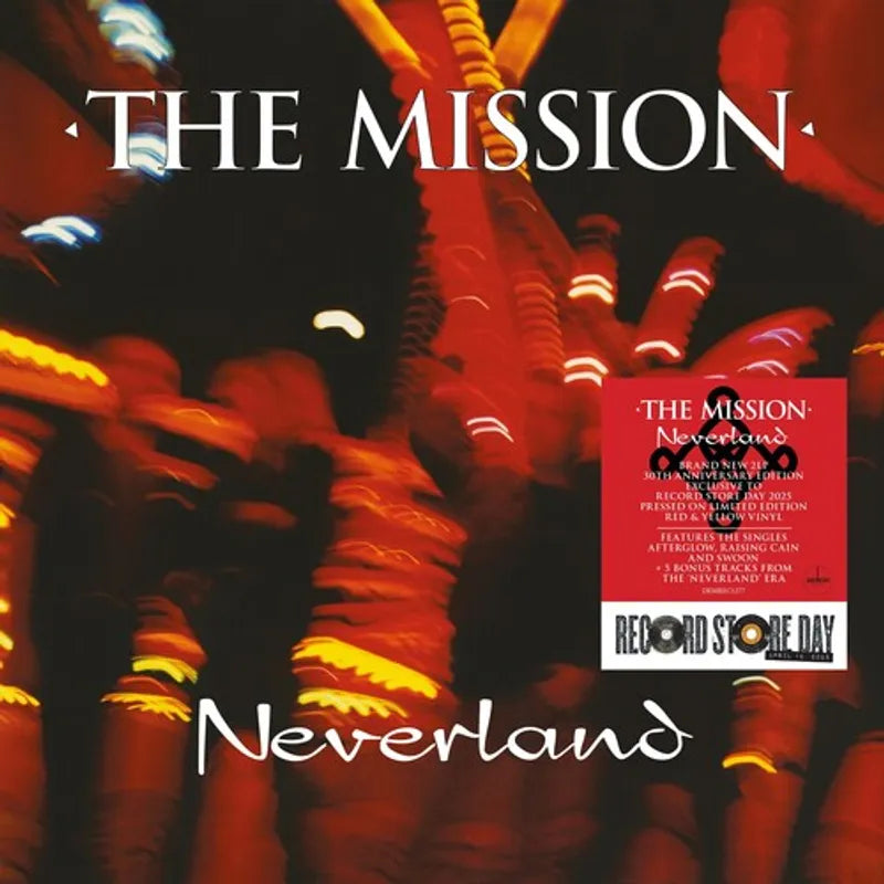 The Mission "Neverland + bonus tracks" 2xLP (Translucent Red Color Vinyl RSD 2025)