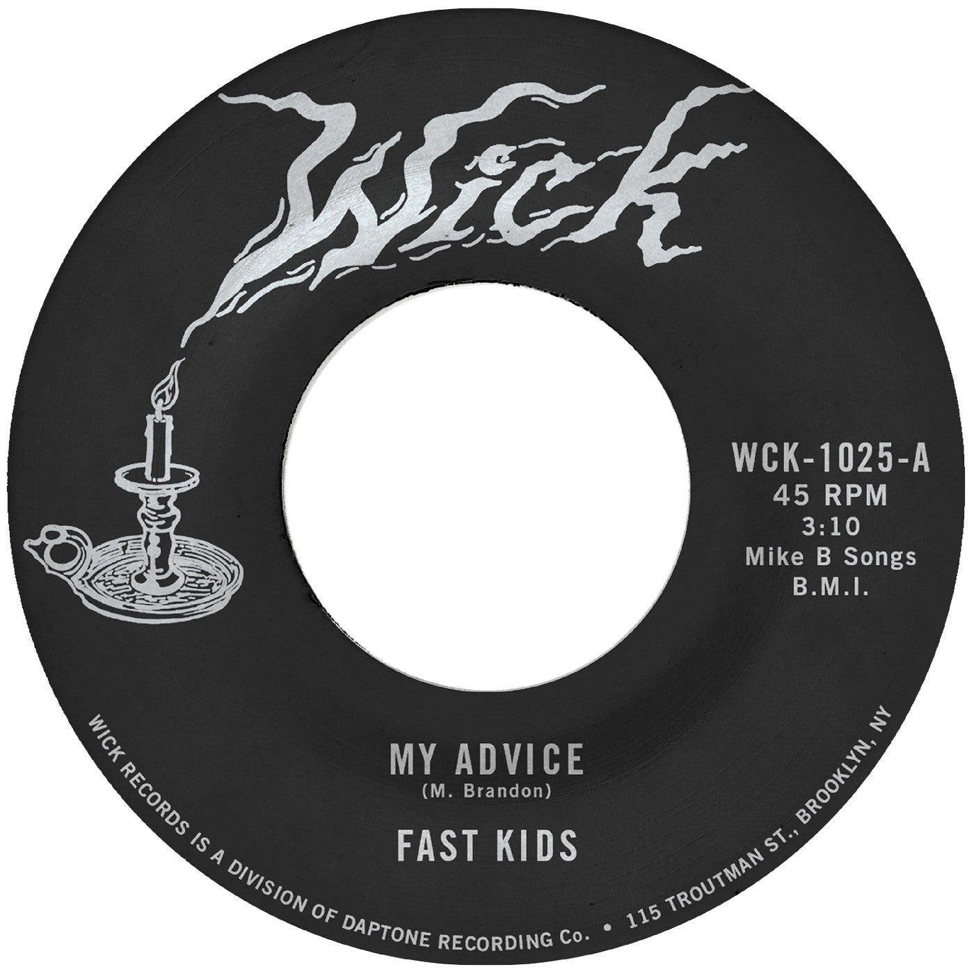 PRE-ORDER: Fast Kids "My Advice b/w Out of State Plates" 7"