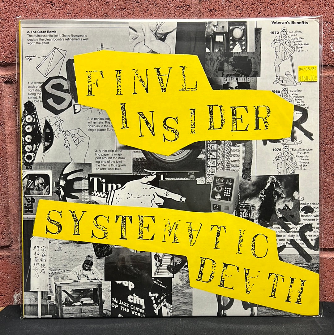 Used Vinyl:  Systematic Death ”Final Insider ⋅ Lucky Time!” 12" (Japanese Press)