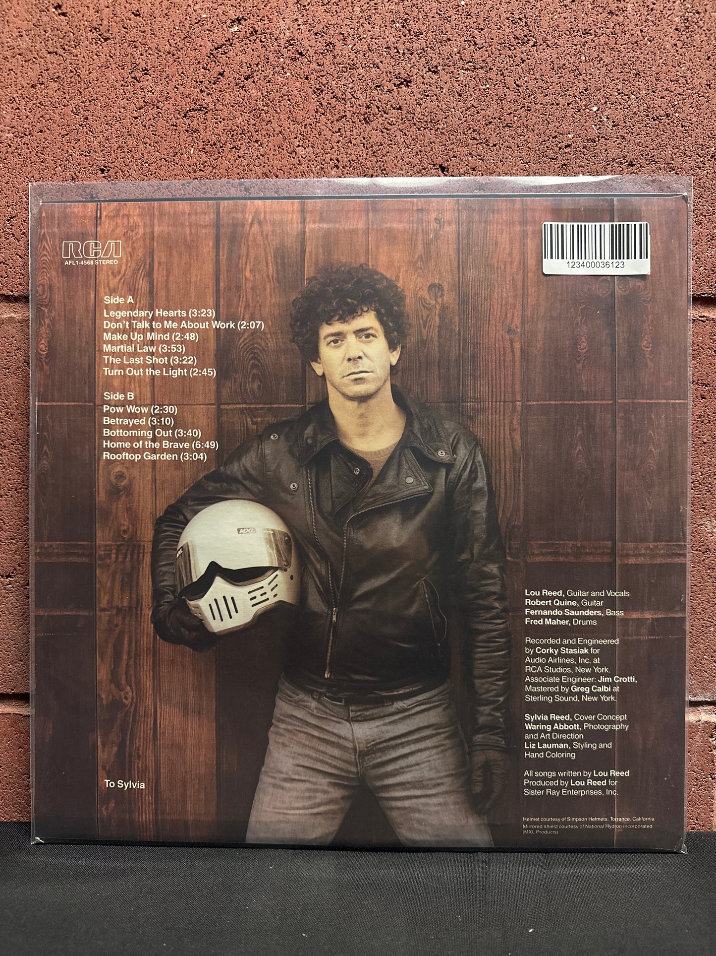 Used Vinyl:  Lou Reed ”Legendary Hearts” LP