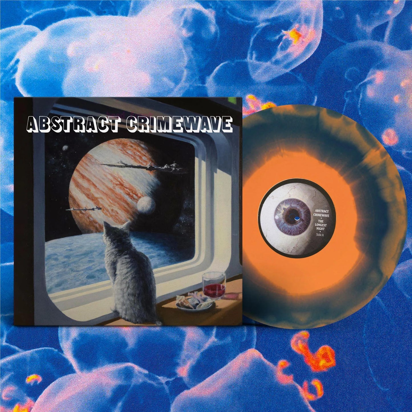 DAMAGED: Abstract Crimewave "The Longest Night" (Orange/Blue Effect Vinyl)