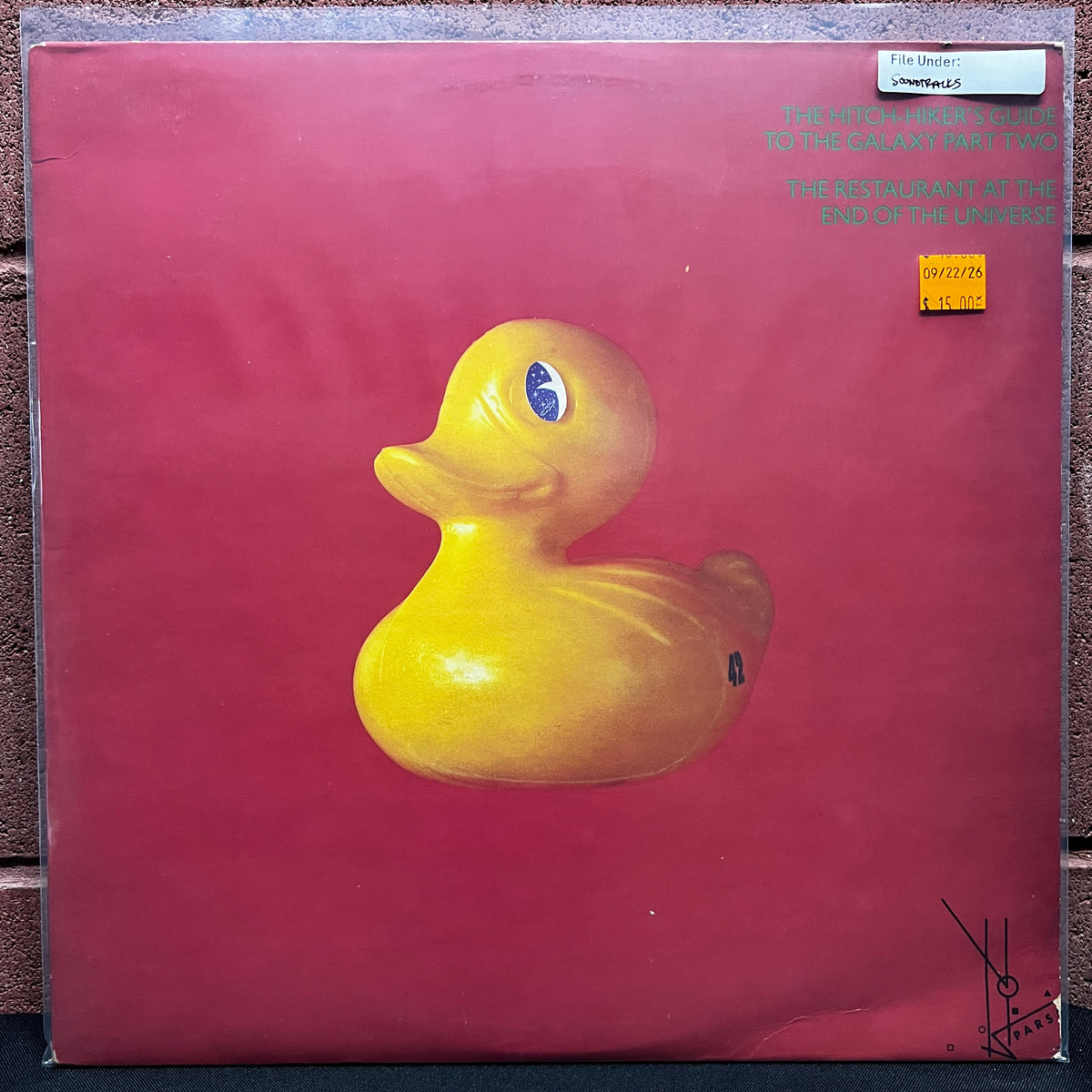 Used Vinyl: Douglas Adams "The Hitch-Hiker's Guide to the Galaxy Part Two - The Restaurant at the End of the Universe" LP (1980 pressing)