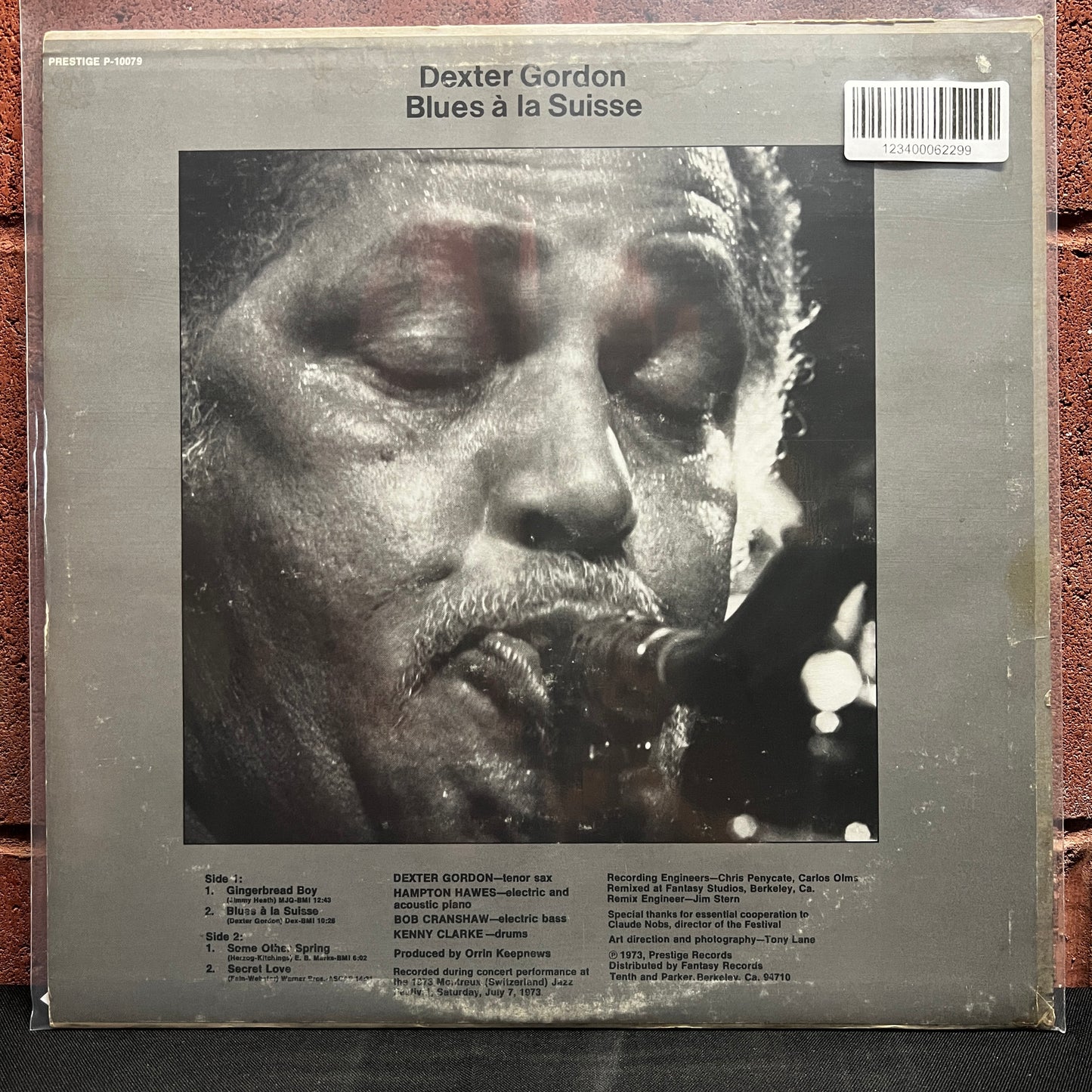 Used Vinyl: Dexter Gordon "Blues a la Suisse" LP