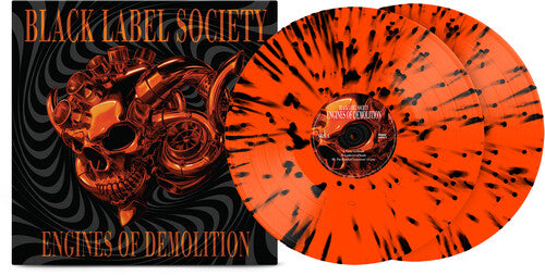 Black Label Society "Engines of Demolition" 2xLP (Neon Orange/Black Splatter Vinyl)