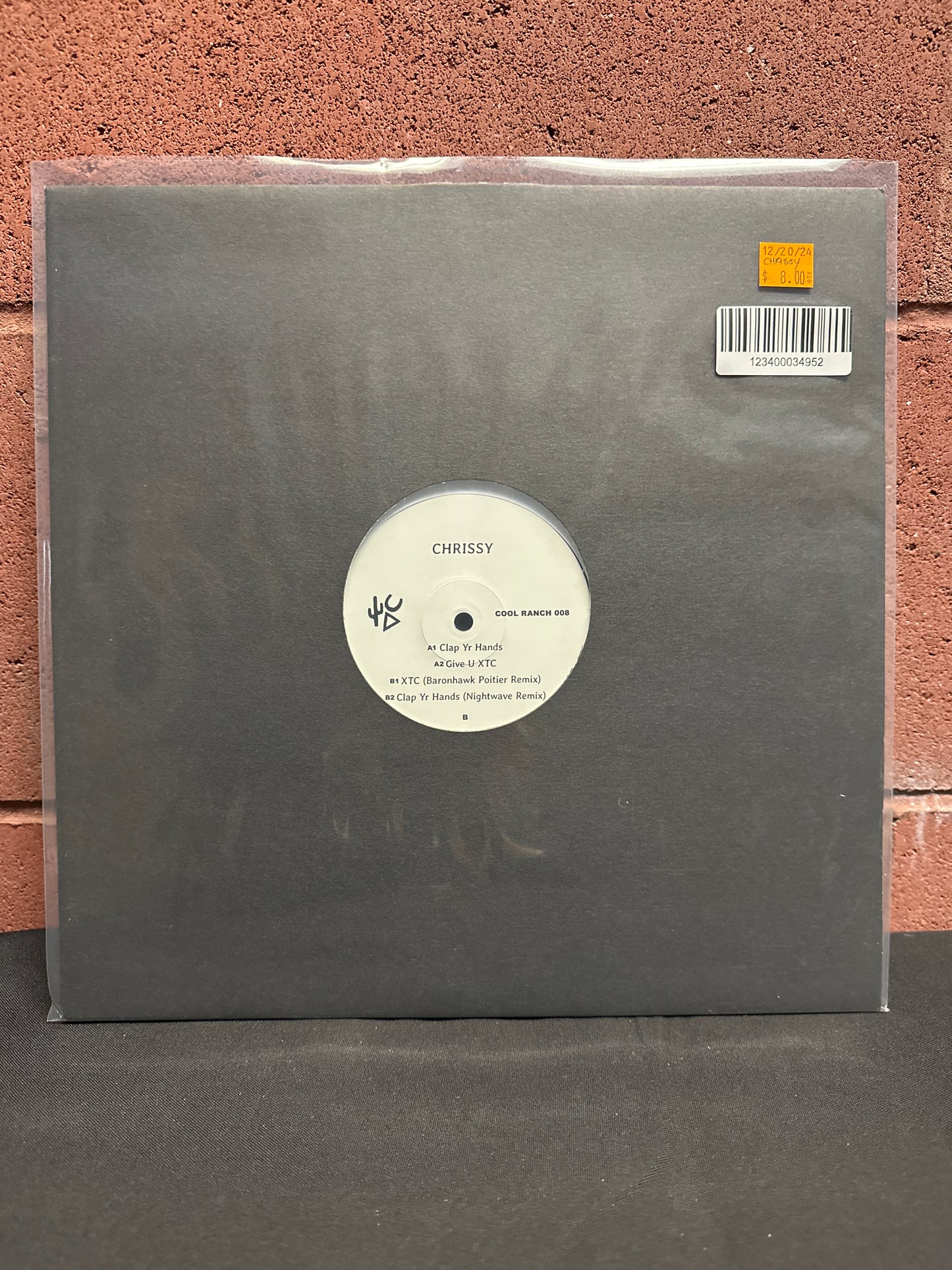 Used Vinyl:  Chrissy ”Give U XTC” 12"