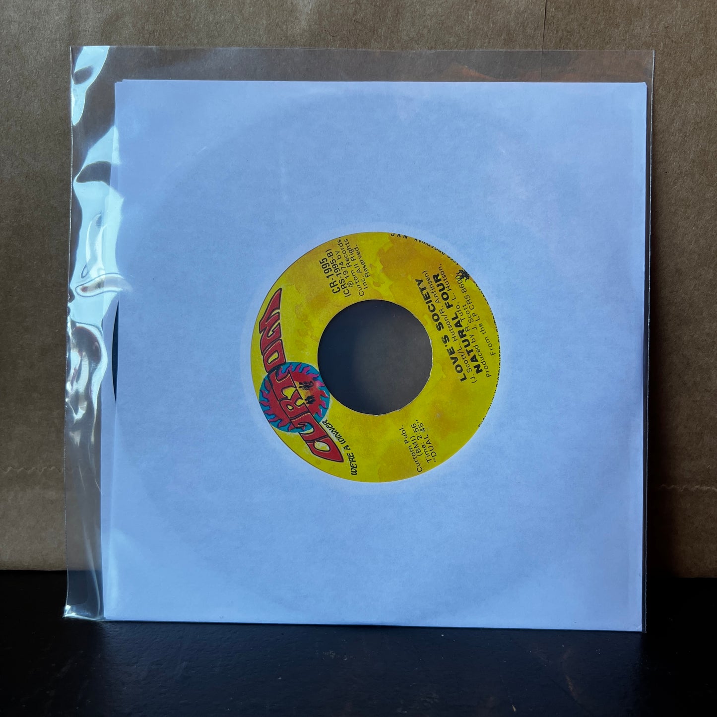 Used Vinyl: Natural Four "Love That Really Counts / Love's Society" 7"