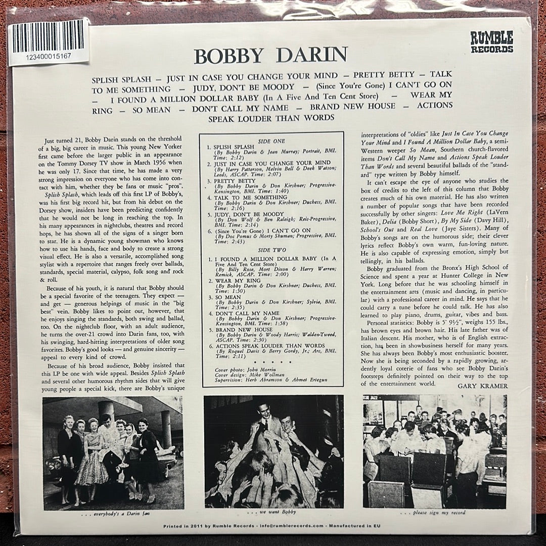 Used Vinyl:  Bobby Darin ”Bobby Darin” LP