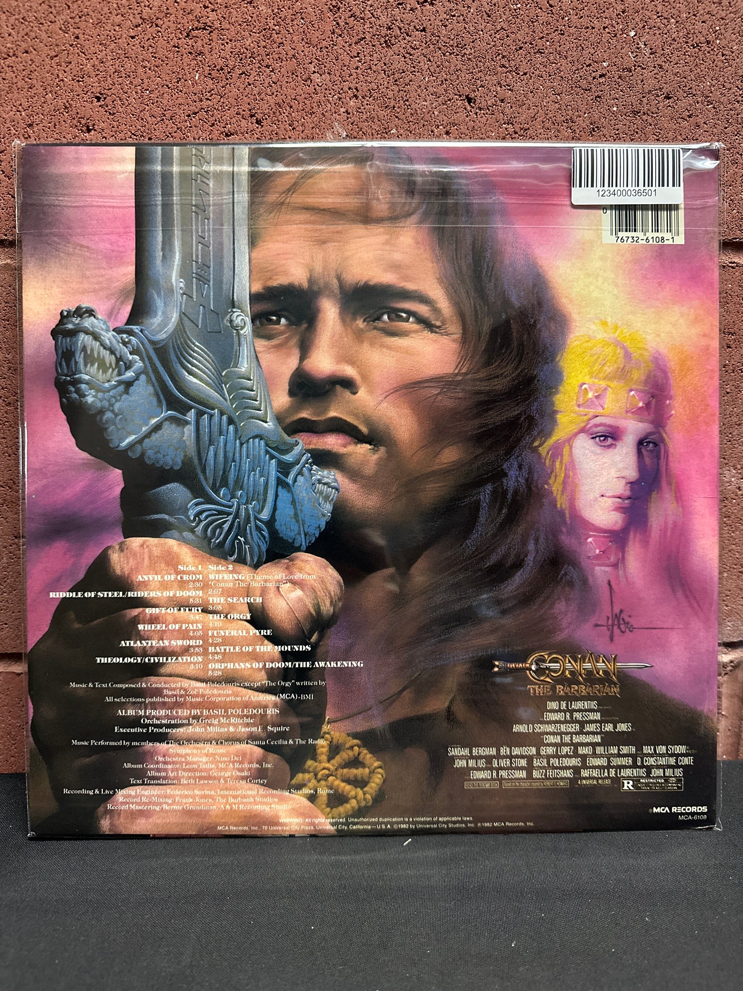 Used Vinyl:  Basil Poledouris ”Conan The Barbarian - Original Motion Picture Soundtrack” LP