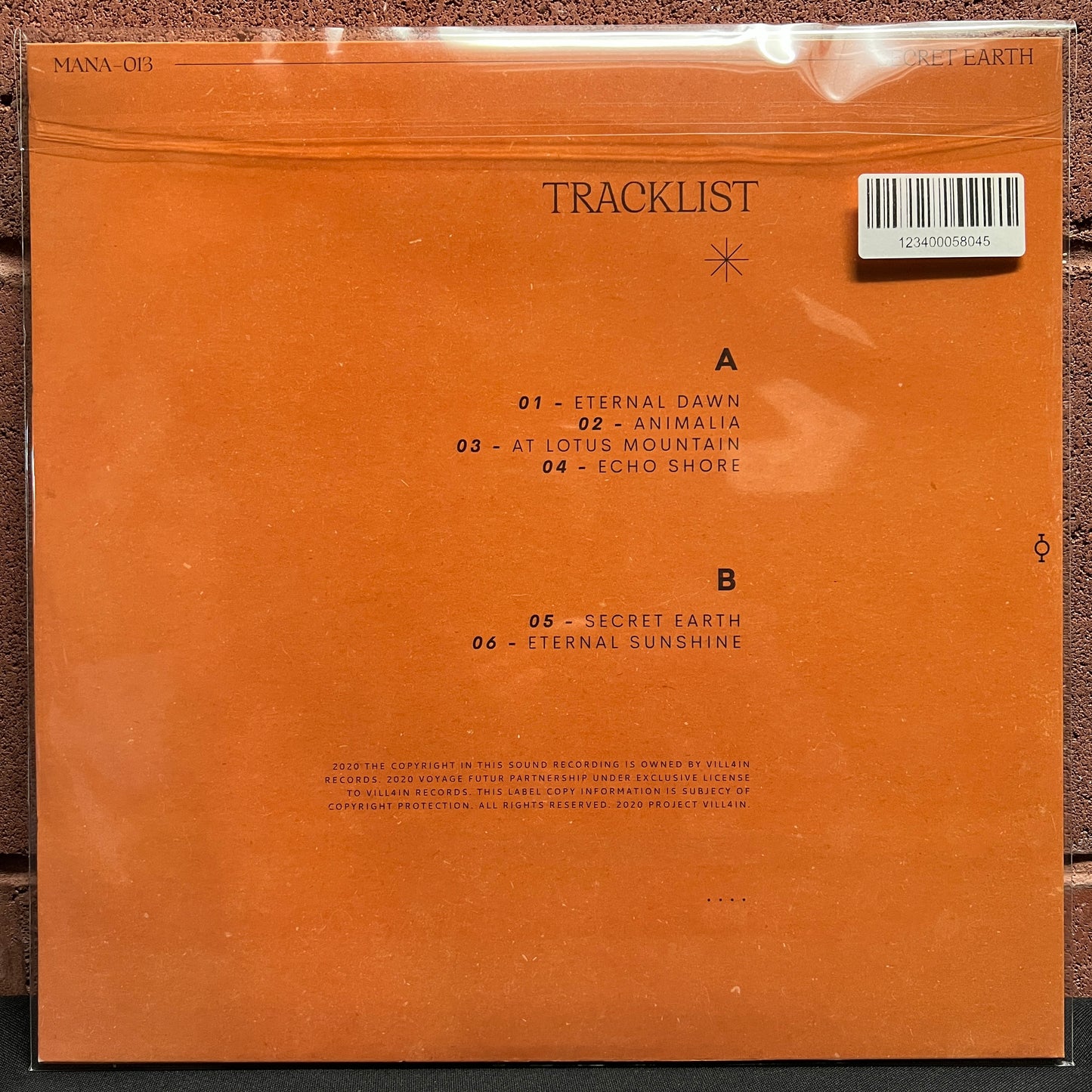 Used Vinyl: Voyage Futur "Secret Earth" LP (Orange vinyl)