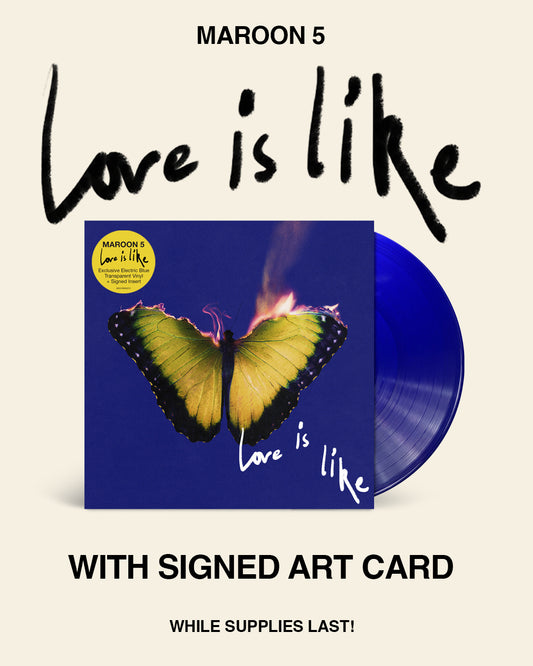 DAMAGED: Maroon 5 “Love Is Like” (Indie Exclusive Electric Blue Vinyl, SIGNED Insert)