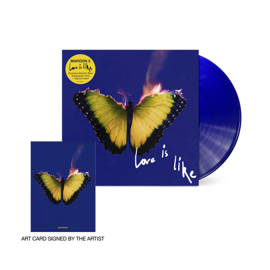 Maroon 5 “Love Is Like” (Indie Exclusive Electric Blue Vinyl, SIGNED Insert)