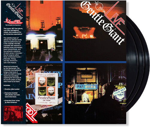 DAMAGED COVER: Gentle Giant "Playing the Fool - The Complete Live Experience" 3xLP