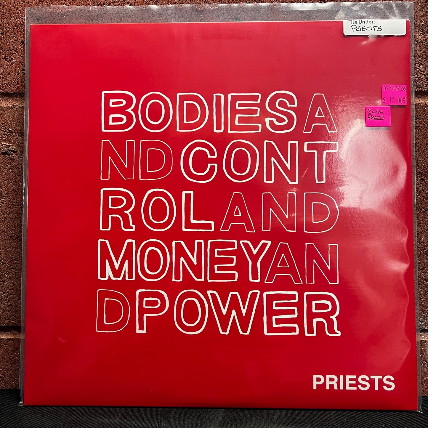 Used Vinyl: Priests "Bodies And Control..." LP (2014 Press)