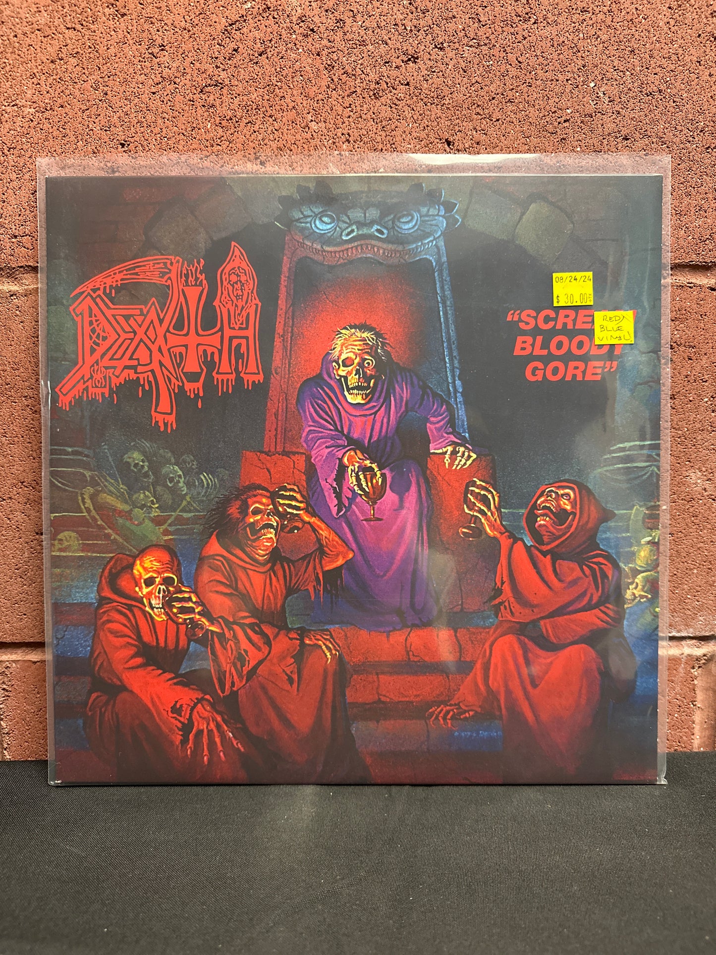 Used Vinyl:  Death ”Scream Bloody Gore” LP (Blue/red vinyl)