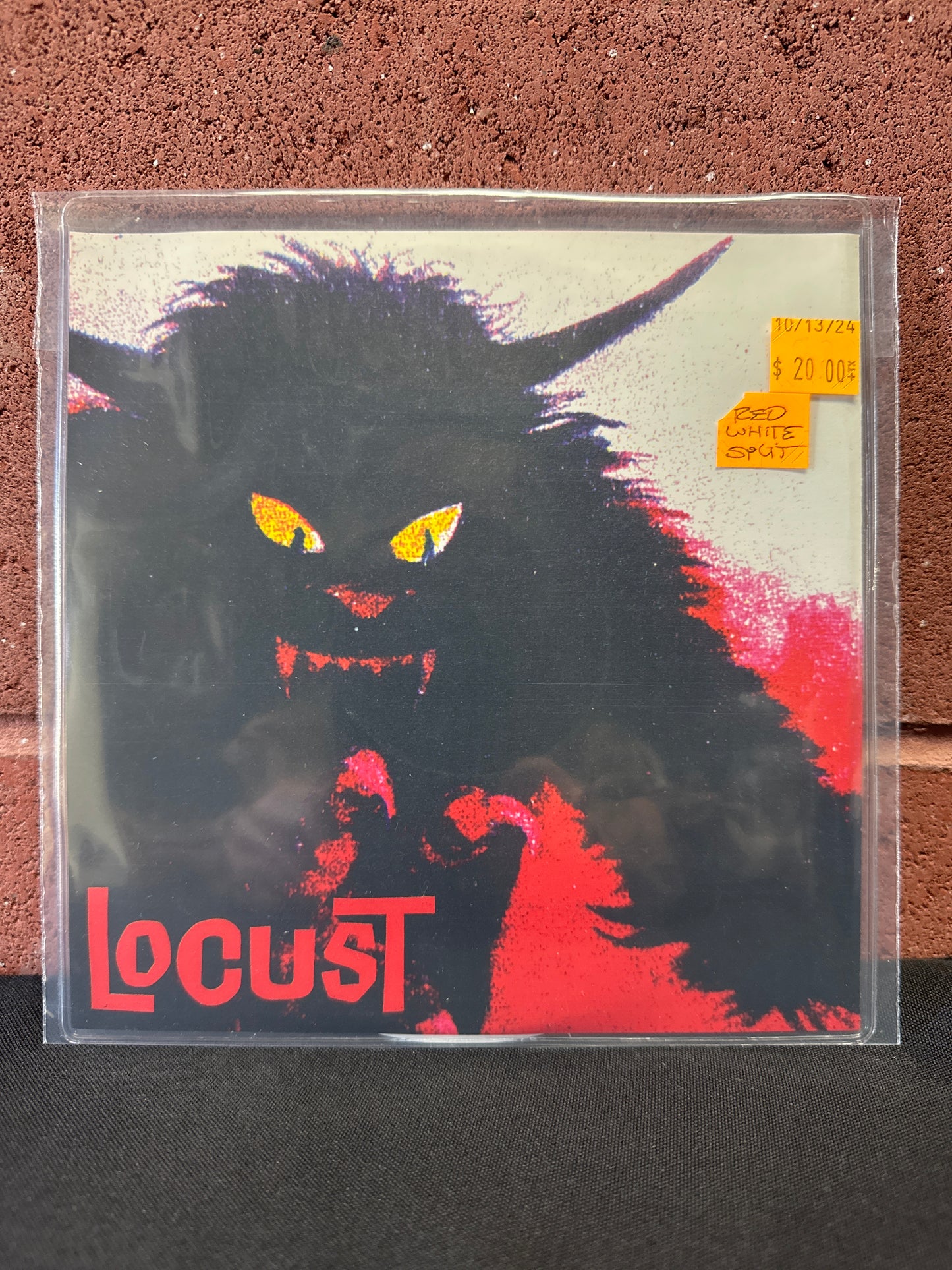 Used Vinyl:  The Locust ”Locust” 7" (Red & White Split Vinyl)