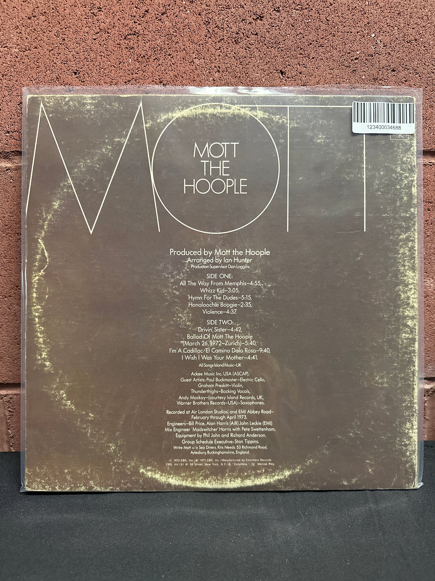 Used Vinyl:  Mott The Hoople ”Mott” LP