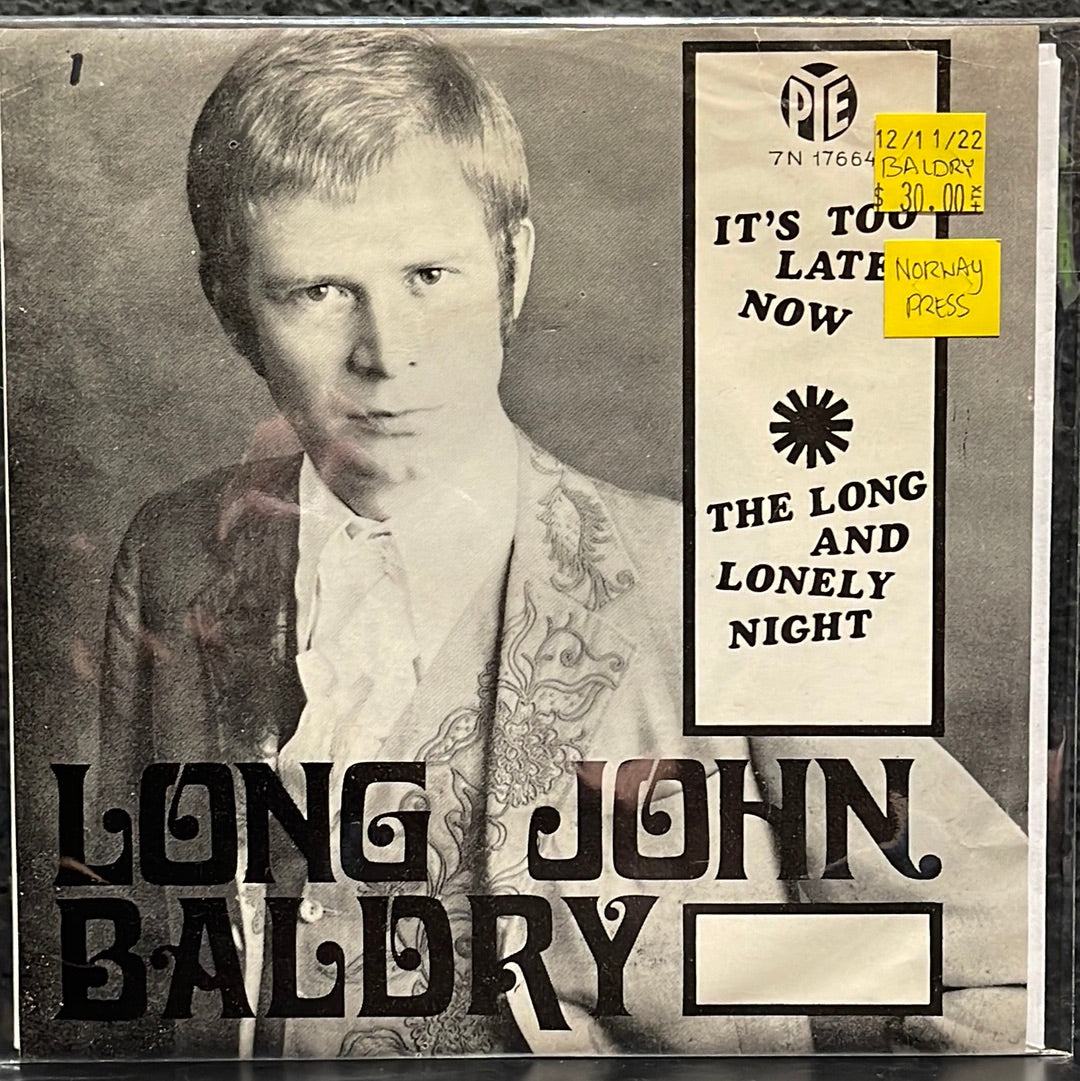 USED VINYL: Long John Baldry “It's Too Late Now / The Long And Lonely Night” 7" (Norway Press)