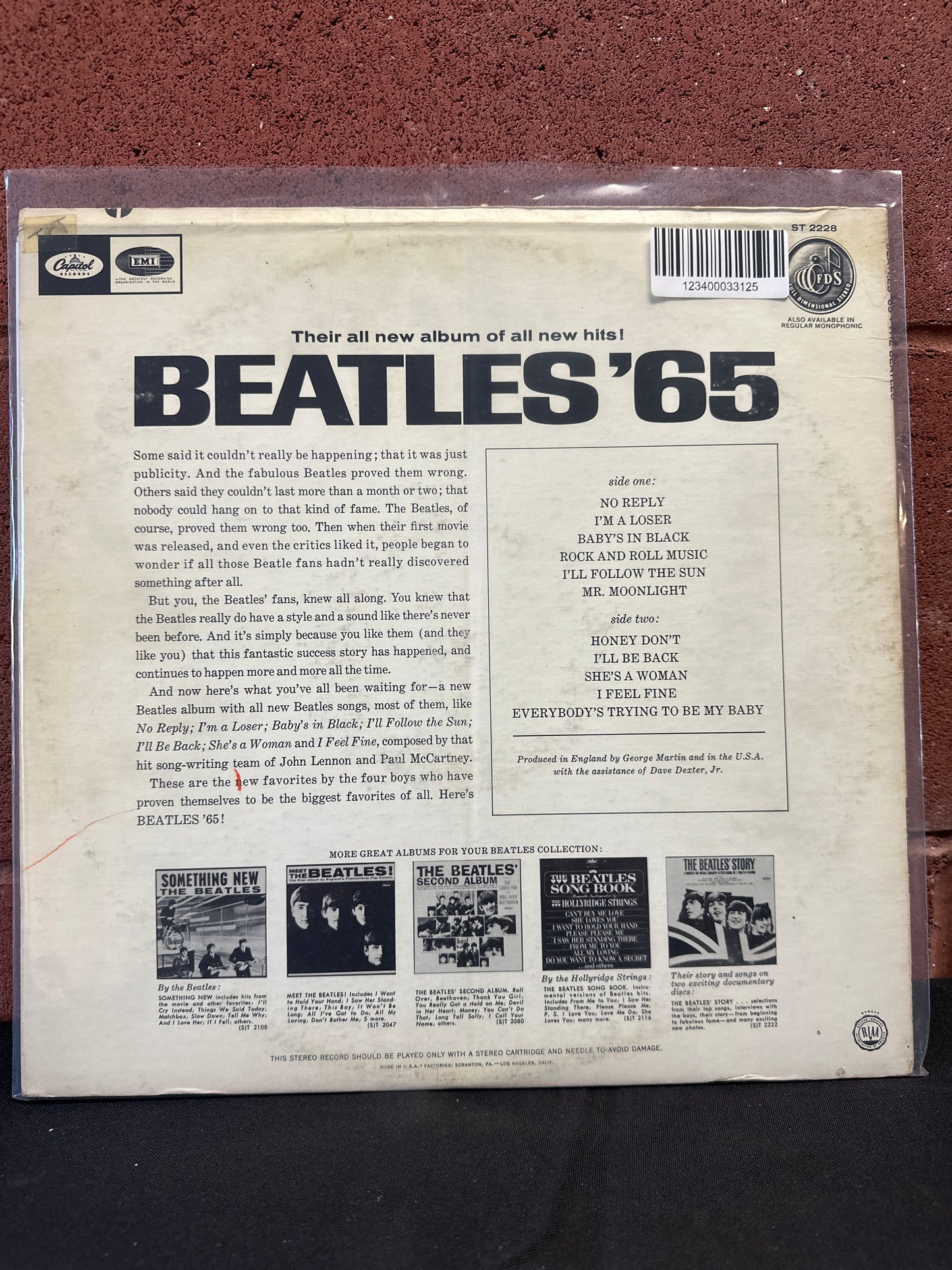 Used Vinyl:  The Beatles ”Beatles '65” LP