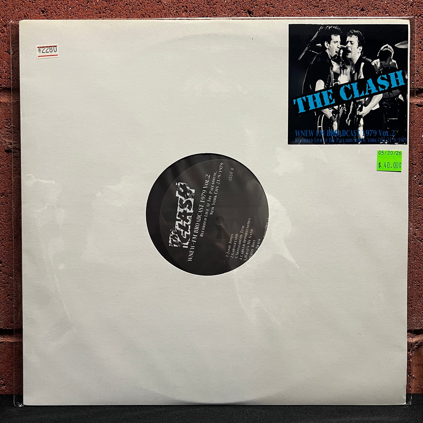 Used Vinyl: The Clash "WNEW FM Broadcast 1979 Vol 2." LP (Japanese Issue)