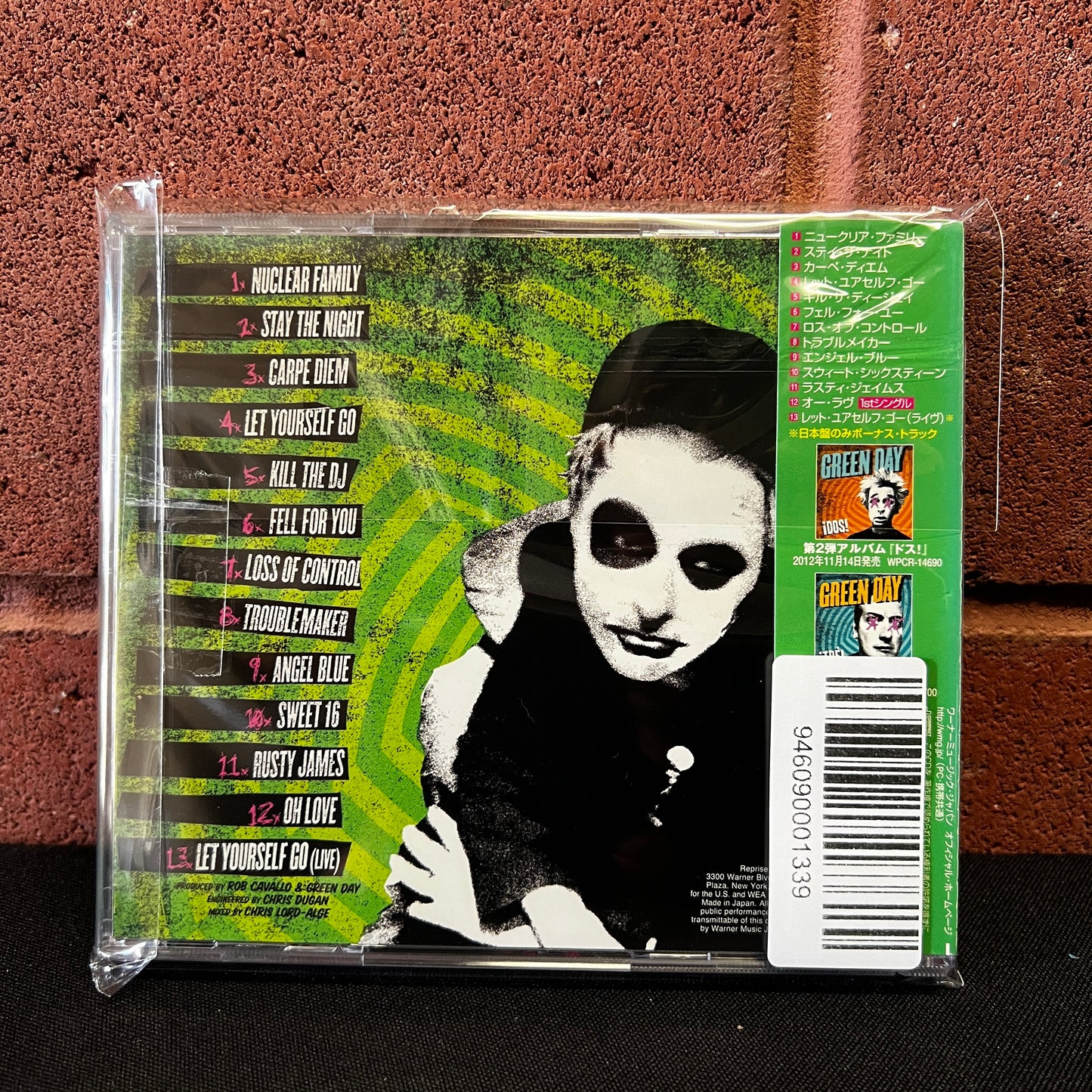 Used CD: Green Day "Uno" CD (2012 Japanese Press w/ Bonus Track)