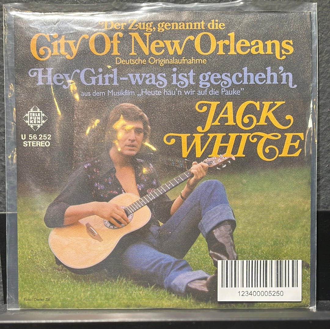 USED VINYL: Jack White “Der Zug, Genannt Die (City Of New Orleans)” 7"