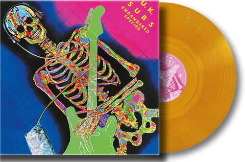 UK Subs " Endangered Species" LP (Orange Crystalline Vinyl)