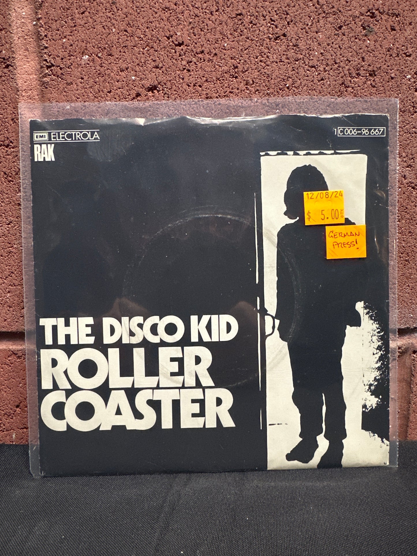 Used Vinyl:  The Disco Kid ”Roller Coaster” 7"