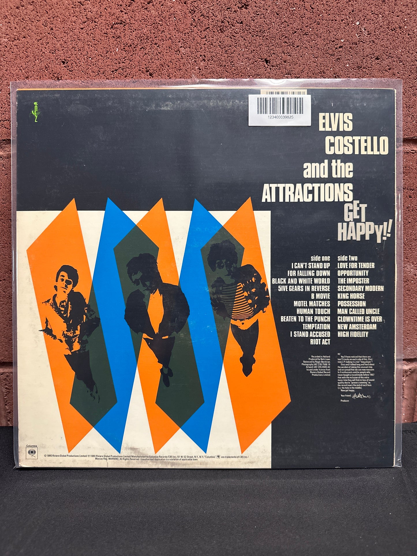 Used Vinyl: Elvis Costello And The Attractions "Get Happy!!” LP