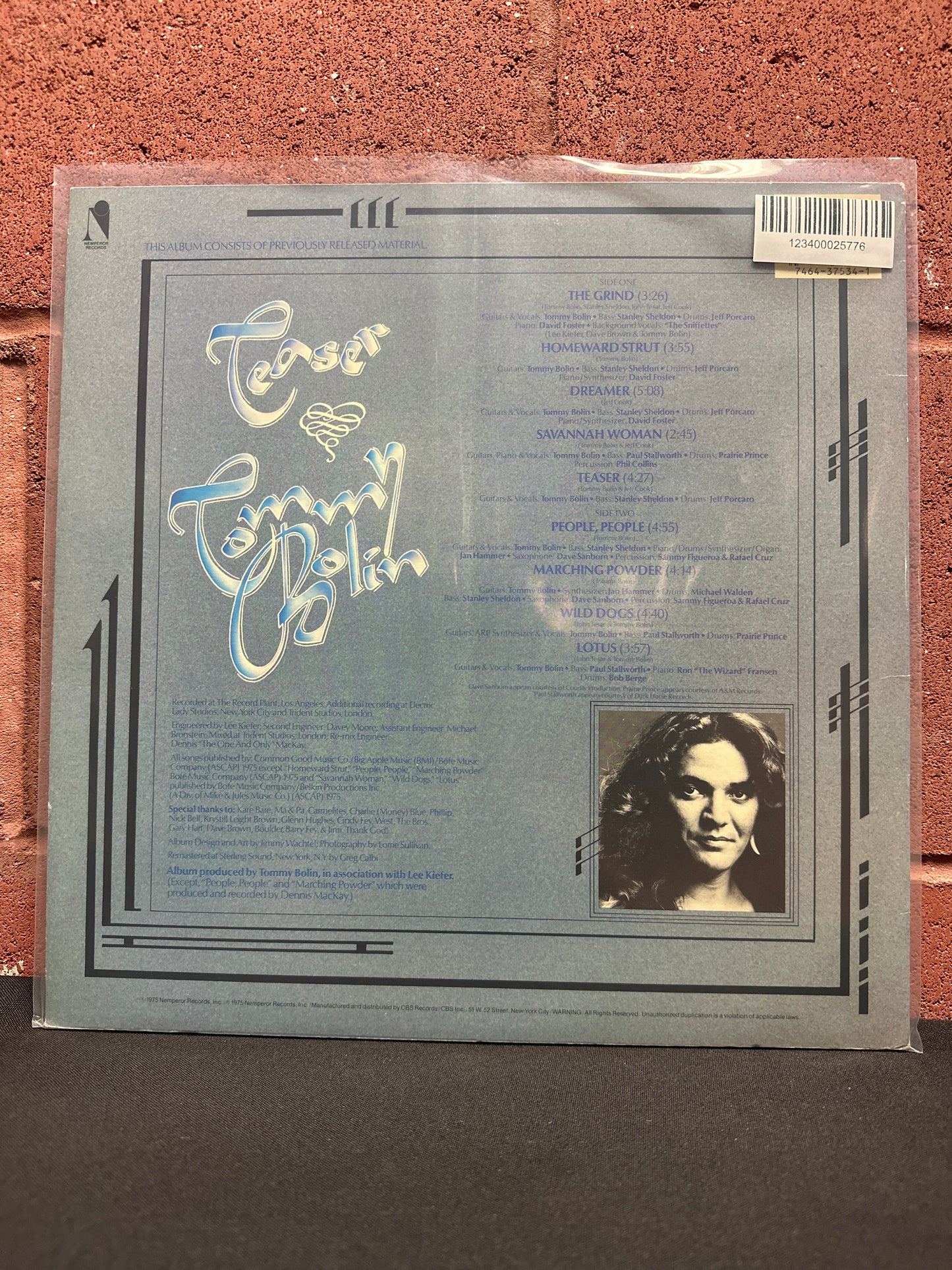 Used Vinyl:  Tommy Bolin ”Teaser” LP