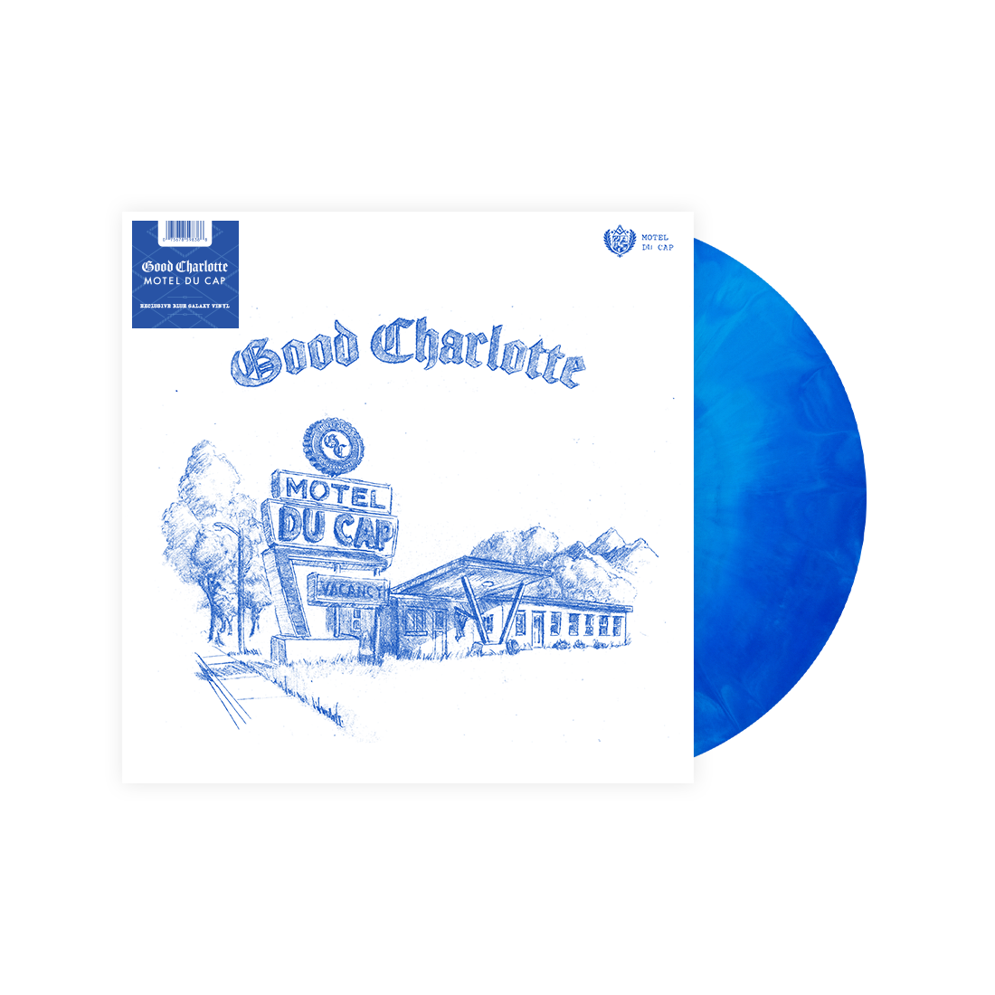 Good Charlotte "Motel Du Cap" LP (Indie Exclusive Blue Galaxy Vinyl)
