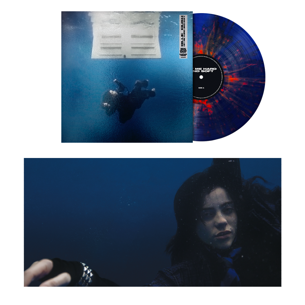 Billie Eilish "HIT ME HARD AND SOFT (Anniversary Edition)" LP (Blue & Orange Splatter Vinyl)