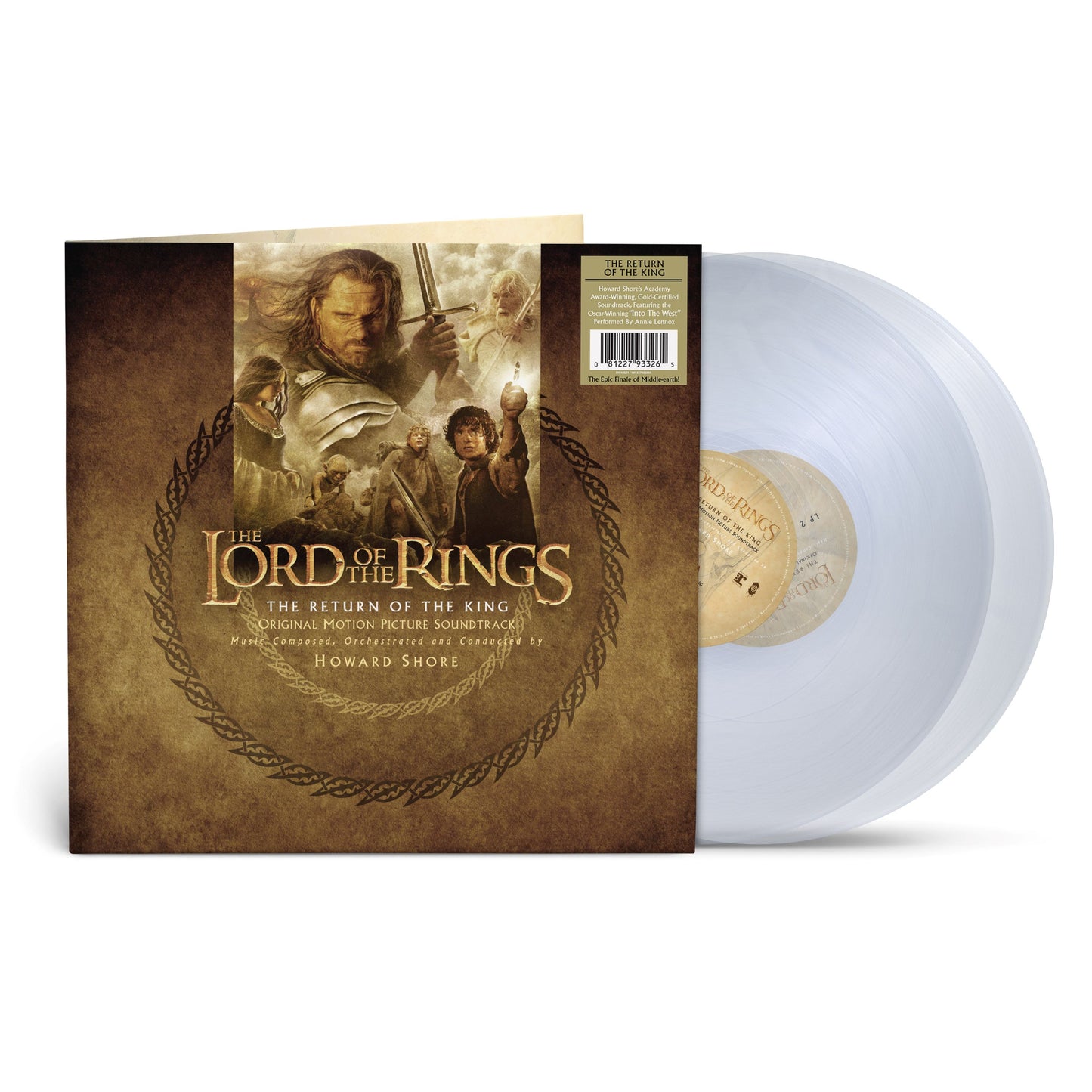 Howard Shore "Lord Of The Rings: The Return of the King (OST)" 2xLP (Indie Exclusive Palantir Clear Vinyl)